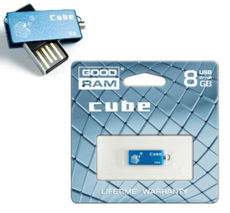 USB Flash Drive 8 Gb Goodram UCU2 Cube BLUE (UCU2-0080B0R11)