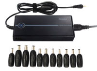 Универсальное зарядное к ноутбукам Huntkey SLIM 90W 15-20V, 10 переходников (HKA09019047-8E)