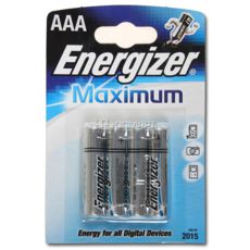  R3 Energizer Maximum  AAA/LR3 FSB 4 