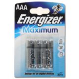Батарейка R3 Energizer Maximum щелочная AAA/LR3 FSB 4 шт