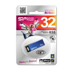 USB Flash Drive 32 Gb SILICON POWER Touch 835 Blue