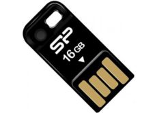 USB Flash Drive 16 Gb SILICON POWER Touch T02 Black
