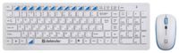 Комплект Defender Skyline 895 Nano W Набор кв и мышь, белый