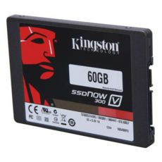  SSD SATA III 60Gb 2.5" Kingston V300  7mm SATA III 6Gb/s up to Read/Write 450/450 MB/sec (SATA 6Gb/s) ; 4KB Random Max Read/Write 85k/60k IOPS (SV300S37A/60G)