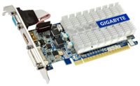 Видеокарта Gigabyte GV-N210SL-1GI , Nvidia GeForce 210, 1024Mb DDR3 64-bit, 520/1200MHz, HDMI/DVI/D-Sub