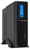 Корпус Logicpower S606 With LCD panel -400W Mini ATX, 20+4Pin, 1x4pin, 2xSATA, 2x4pin Molex, 80mm FAN, CD-ROMx1, HDDx1, PCIx4, USBx2, AUDIO In/ Out, Встроеный вентилятор 80mm, Встроеный кардридер(MS/MMC/SD), Структура- вертикальная/горизонтальная,