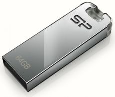 USB Flash Drive 64 Gb SILICON POWER Touch T03 Transparent metal (SP064GBUF2T03V1F)