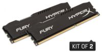 Модуль памяти DDR-III 2 x 8Gb 1866MHz Kingston HyperX Fury Black (HX318C10FBK2/16)