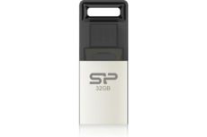 USB + OTG Flash Drive 32 Gb SILICON POWER Mobile X10 (for Android) Champague metal (SP032GBUF2X10V1C)
