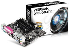 . ASRock D1800B-ITX HDMI/VGA USB3 COM/LPT/2xSO-DIMM DDR3 mini-ITX ( 2  ELERON J1800 2.4GHz)