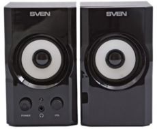   2.0 SVEN SPS-605 (glossy black) Active speakers 2x3W,  