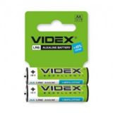Батарейка R6 Videx щелочные LR6/AA 2pcs SHRINK CARD блистер