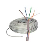 Кабель UTP для внутренней прокладки TONS UTP-04001-M CAT.5E 4*2*1/0.51 CCA, ПОМЕТРОВО 1м.