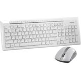 Комплект RAPOO 8200p wireless, белый (беспроводной комплект клавиатура+мышь)