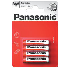  R3  Panasonic Red Zinc R03RZ/4BP, AAA/(L) R03,  4