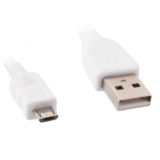 Кабель USB 2.0 Micro - 1.0 м Cablexpert CCP-mUSB2-AMBM-W-1M, белый, премиум
