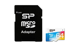  ' 64 GB microSDXC SILICON POWER Class10 UHS-I R/W:85/15Mb/s (SP064GBSTXBU1V20SP)