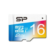  ' 16 GB microSD SILICON POWER Class10 UHS-I Elite Color (SP016GBSTHBU1V20SP)