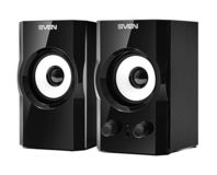 Акустична система 2.0 SVEN SPS-605 (glossy black) Active speakers 2x3W, дерев'яний корпус