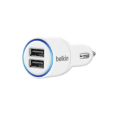   - USB Belkin MicroCharger (12V,  2-USB 2A), White (F8J109qe04)