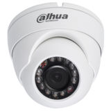 Наружная куольная видеокамера HDCVI Dahua HAC-HDW1200M / 3.6 (2 МП 1080p HDCVI день/ночь (ICR) mini видеокамера, 1/2.7" CMOS, 0.01 Лк/F1.2(день), 0 Лк c Ик, f=3.6 мм (угол обзора 90°), 2D-DNR, AWB, AGC, BLC. Smart ИК, Ик подсветка 30 метров. IP67, DC 12В, ф94x80 мм.)