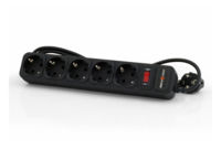 Фильтр сетевой 1,8 м LogicPower, LP-X5, 5 розеток, черный