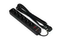 Фильтр сетевой 3,0 м LogicPower, LP-X6, 6 розеток, черный