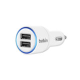 Автомобильное зарядное устр-во USB Belkin MicroCharger (12V, 2-USB 2A), White (F8J109qe04)