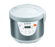 Мультиварка Delfa DMC-08, 900Вт, 5л, дисплей, антипригарная чаша, 14 программ, жарка, йогурт, выпечка, фритюр, функци: отсрочка старта, поддержка температуры, нержавейка, белый