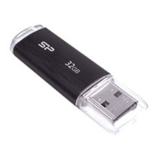 USB Flash Drive 32 Gb SILICON POWER Ultima U02 BLACK (SP032GBUF2U02V1K)