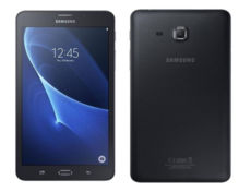 a 7" Samsung Galaxy Tab SM-T285NZKASEK  /  / G- /  M-Touch (1280800) IPS / Qualcomm Snapdragon 410 (1.2 ) / 1,5 Gb / 8 Gb / Wi-Fi / GPS +  / LTE-3G / Android 5.1 /  /  /