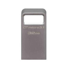 USB 3.1 Flash Drive 32 Gb Kingston DTMicro USB Metal Silver (DTMC3/32GB)