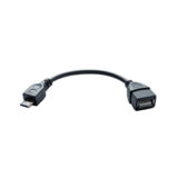 Кабель OTG USB 2.0 Micro - 0.15 м Grand-X черный, закрытый (GXOTG)