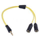 Переходник Gemix Jack 3.5 mm 4 pin - 2 x 3.5 mm 3 pin GC 1830