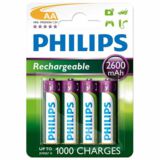 Аккумулятор R6 PHILIPS AA 2600mAh блистер 4шт