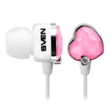 Наушники SVEN SEB-150 Glamour (white-pink) наушники для плеера