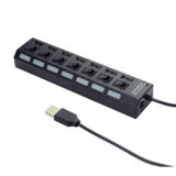 Хаб-юсб 2.0 Gembird UHB-U2P7-02 на 7 портів USB 2.0 Адаптер питания: 5 В / 2 A