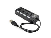 Хаб-юсб 2.0 Gembird UHB-U2P4-02 на 4 порта USB 2.0 Адаптер питания: 5 В / 1 A