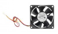 Вентилятор 70 mm Gembird D7025BH-3 подшипник качения, средняя скорость, 3 pin