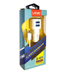   - USB LDNIO DL-C29 (12-24V, 2USB 3.4Amp, 2USB port, )+ micro USB cable