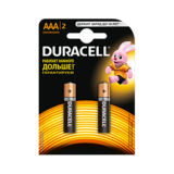 Батарейка R3 Duracell щелочная LR03 MN2400, 2 шт. блистер