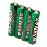 Батарейка R3 Raymax солевая, UM4 AAA 1.5V, 4шт шринк