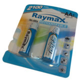 Аккумулятор R6 Raymax 1.2V 2100mAh Ni-MH AA blister/2pcs