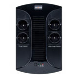 ИБП LogicPower 850VA-PS 2 евророзетки, 5 ступ. AVR, 7.5Ач12В пластиковый корпус, Черный