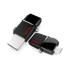 USB3.0 + OTG Flash Drive 16 Gb SanDiskUltraDual (130Mb/s) Black (SDDD2-016G-GAM46)