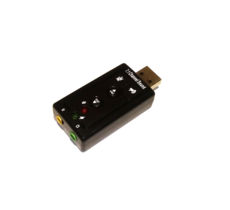   USB MIDEX HF-209B, 7.1 Channel Sound, Black.