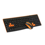 Комплект HQ-Tech KM-32RF Orange, 2.4G, (радио, клавиатура+оптическая мышь)
