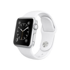  Apple Watch Sport 38mm Silver Aluminum Case, White Sport Band S1 (MNNG2ZD/a)