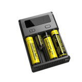 Универсальное зарядное устройство Nitecore i4 NEW, Ni-Cd/Ni-Mh/Li-Ion/IMR/LiFePO4 (3.6-4.35V), 220V/12V, LED, Box