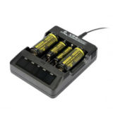 Универсальное зарядное устройство XTAR VP4, Li-Ion, 220V/12V, LCD, Box